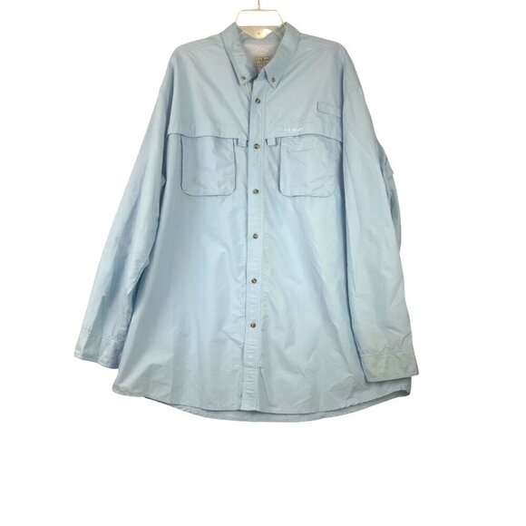 LLBean mens shirt XXL Tall  FEATHERWEIGHT 58 chest 34 Long - Picture 1 of 5